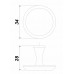 Ручка кнопка BOYARD UTA mini RC306BAZ.4 Чернёный старинный цинк Ручка кнопка BOYARD UTA mini RC306BAZ.4 Чернёный старинный цинк