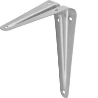 Кронштейн BOYARD KS02/350x300/Sil (1 ребро жесткости, 350*300 мм, цвет Серебро)