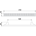 Ручка скоба BOYARD RS420 CP/CrT.4/128 хром полированный
