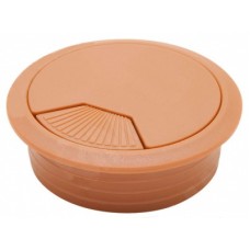 Заглушка для кабель канала D60, (круглая, пластиковая, светло-коричневая) Заглушка для кабель канала D60, (круглая, пластиковая, светло-коричневая)