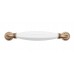 Ручка скоба BOYARD TIFFANY RS121AB.4/128/W белый, старинная латунь