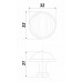 Ручка кнопка BOYARD TIFFANY RC121AB.4/W Белый, Старинная латунь Ручка кнопка BOYARD TIFFANY RC121AB.4/W Белый, Старинная латунь