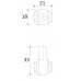 Ручка кнопка BOYARD BAMBOO RC019AB.4 Старинная латунь